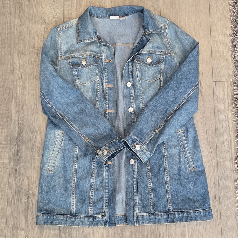 Chico's Light Blue Denim Jean Jacket